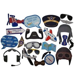 Airplane Party Photo Props for Kids Party & Favors 32 Props
